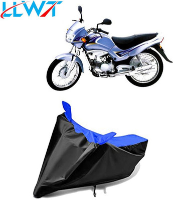 MJD Waterproof Two Wheeler Cover for Kinetic(Boss, Black, Blue)
