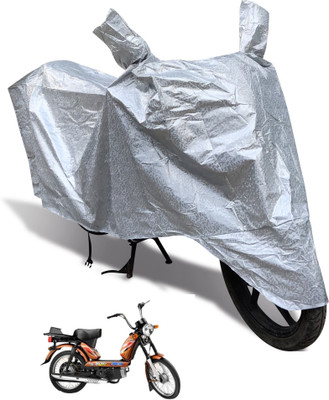 Auto Hub Waterproof Two Wheeler Cover for TVS(XL 100, Silver)
