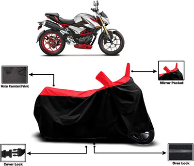 Amexride Two Wheeler Cover for Hero(XF3R, Red)