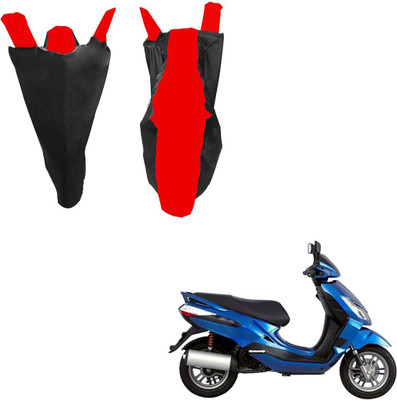 RiderShine Waterproof Two Wheeler Cover for Bajaj(Blade 125, Black, Red)