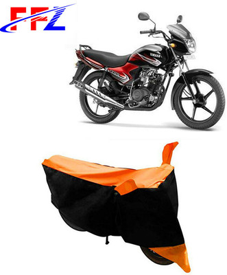 FFZ Waterproof Two Wheeler Cover for Yamaha(YBR 110, Black, Orange)