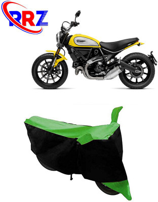 RRZ Waterproof Two Wheeler Cover for Ducati(Scrambler, Black, Green)