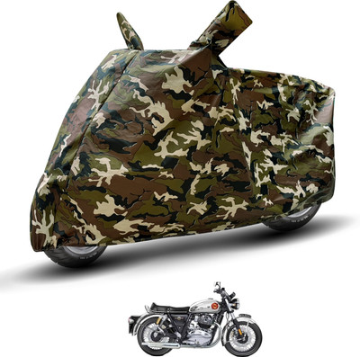 MOCKHE Waterproof Two Wheeler Cover for Royal Enfield(Interceptor 650, Brown)