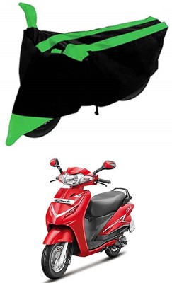 Mdstar Waterproof Two Wheeler Cover for Hero(Duet 125CC, Green, Black)