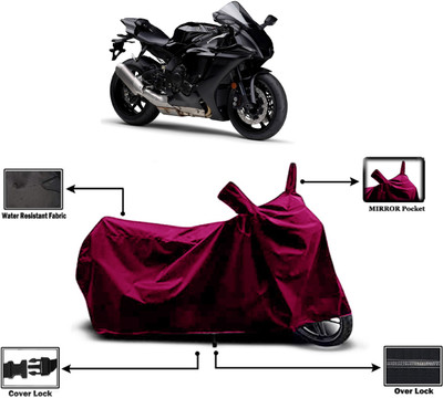Amexride Two Wheeler Cover for Yamaha(YZF R1, Maroon)
