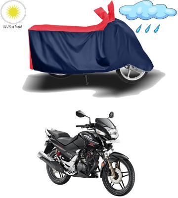 AutoTiger Two Wheeler Cover for Hero(CBZ Extreme, Red, Blue)