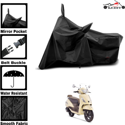 KEDIT Two Wheeler Cover for Universal For Bike(Jupiter classic, Black)