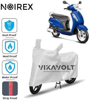 NOIREX Waterproof Two Wheeler Cover for Suzuki(Access 125, Silver)