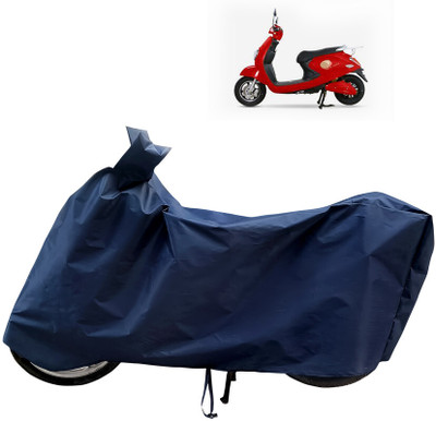 Horseyaart Waterproof Two Wheeler Cover for Techo Electra(Emerge, Blue)