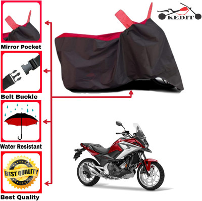 AASHTIK MART Two Wheeler Cover for Honda(Red, Black)