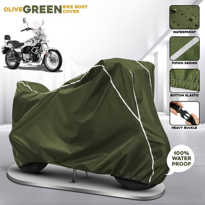 OliverX Waterproof Two Wheeler Cover for Bajaj(Cruiser BS6, Green)