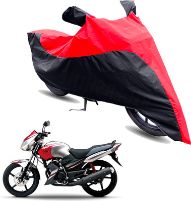 FurniGully Two Wheeler Cover for Yamaha(Gladiator SS, Red, Black)