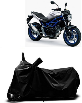 OliverX Waterproof Two Wheeler Cover for Suzuki(SV650 BS6, Black)