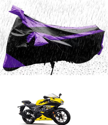 RONISH Waterproof Two Wheeler Cover for Suzuki(GSX R150, Purple, Black)