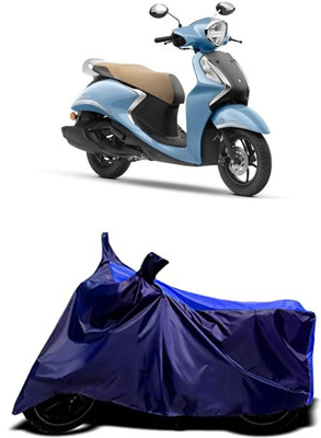 VESMEI Two Wheeler Cover for Yamaha(Fascino, Blue)
