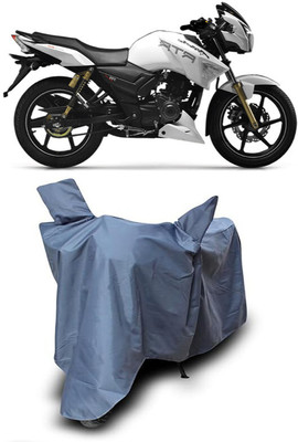 MADAFIYA Waterproof Two Wheeler Cover for TVS(Apache RTR 180, Grey)
