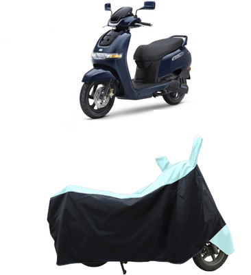 Coxtor Waterproof Two Wheeler Cover for TVS(iQube Electric, White)