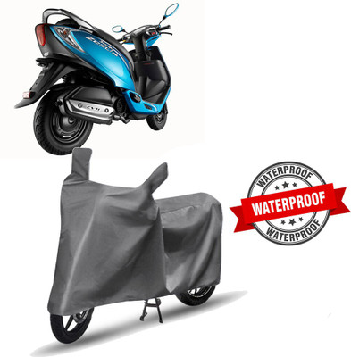 APNEK Two Wheeler Cover for TVS(Zest, Grey)
