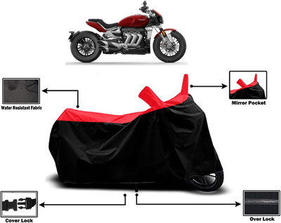 Amexride Two Wheeler Cover for Triumph(Rocket III, Red)