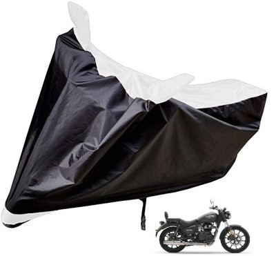 Auto Hub Two Wheeler Cover for Royal Enfield(Meteor, White)