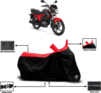Amexride Two Wheeler Cover for Hero(New Glamour BS6, Red)