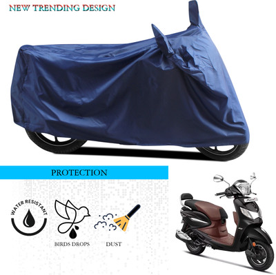 ANTHUB Waterproof Two Wheeler Cover for Hero(Pleasure Plus, Blue)