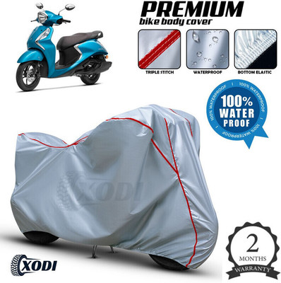 OliverX Waterproof Two Wheeler Cover for Yamaha(Fascino, Multicolor)