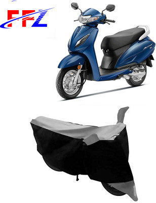 FFZ Waterproof Two Wheeler Cover for Honda(Activa 6G, Black, Grey)