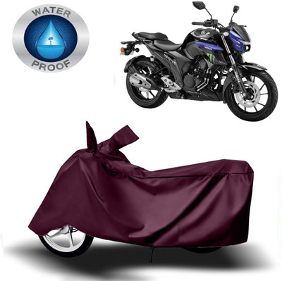 Autoinnovation Two Wheeler Cover for Yamaha(FZ-S Fi Version 3.0, Maroon)