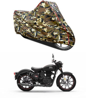 AutoGalaxy Waterproof Two Wheeler Cover for Royal Enfield(Classic 350, Yellow)