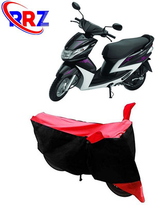 RRZ Waterproof Two Wheeler Cover for Yamaha(Ray, Black, Red)