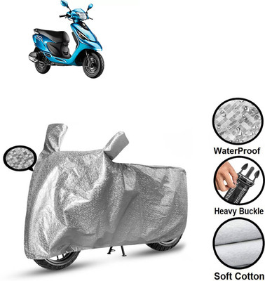 PAGORA Waterproof Two Wheeler Cover for TVS(Scooty Zest, Silver)