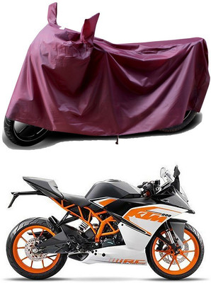 THE REAL ARV Waterproof Two Wheeler Cover for KTM(RC 200, Maroon)