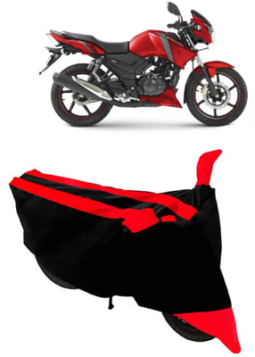 DeepShakshi AUTOMOTIVE Two Wheeler Cover for TVS(Apache RTR 160, Red, Black)