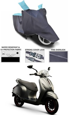 Ascension Two Wheeler Cover for Bajaj(Urbanite Chetak, Blue, Grey)