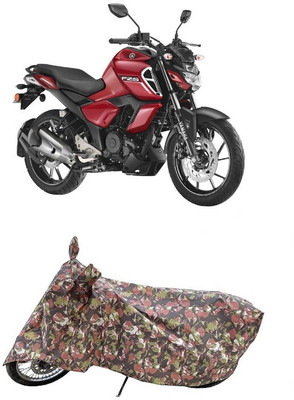 Coxtor Waterproof Two Wheeler Cover for Yamaha(FZ S FI New BS6, Multicolor)