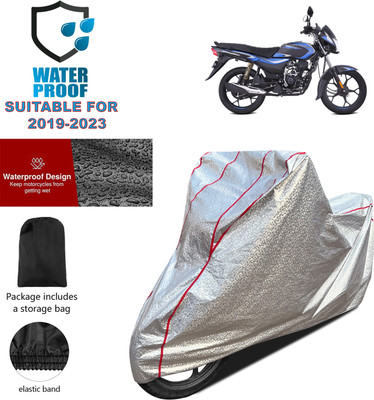 PAGORA Waterproof Two Wheeler Cover for Bajaj(Platina 110, Silver)
