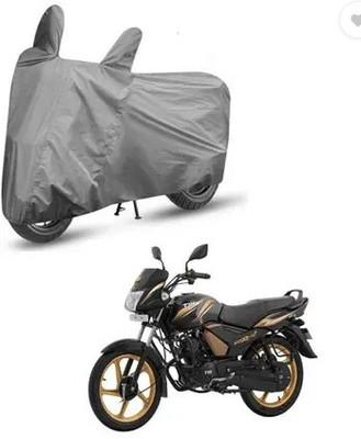 Tritika Waterproof Two Wheeler Cover for TVS(Star City, Grey)