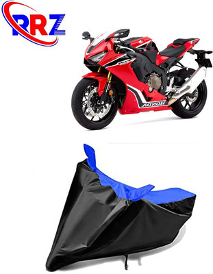 RRZ Waterproof Two Wheeler Cover for Honda(CBR 1000RR, Black, Blue)