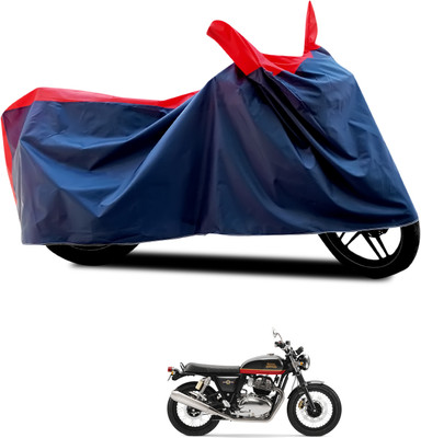 CODOKI Waterproof Two Wheeler Cover for Royal Enfield(Interceptor 650, Black, Red)