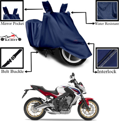 DeepShakshi AUTOMOTIVE Two Wheeler Cover for Honda(CBR650R, Blue)