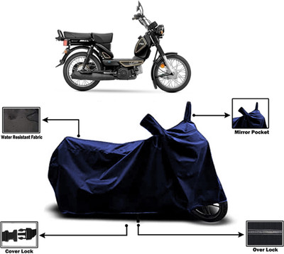 Amexride Two Wheeler Cover for TVS(Heavy Duty Super XL, Blue)