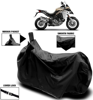 MMSSTAR Waterproof Two Wheeler Cover for Ducati(Multistrada 1260, Black)