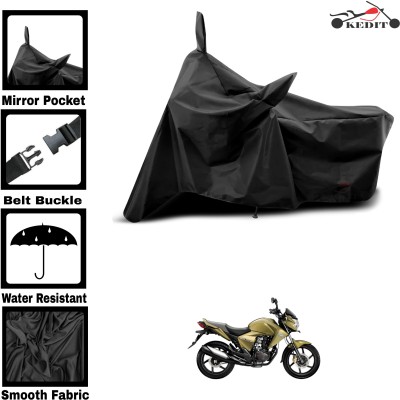 KEDIT Two Wheeler Cover for Universal For Bike(Dazzler, Black)