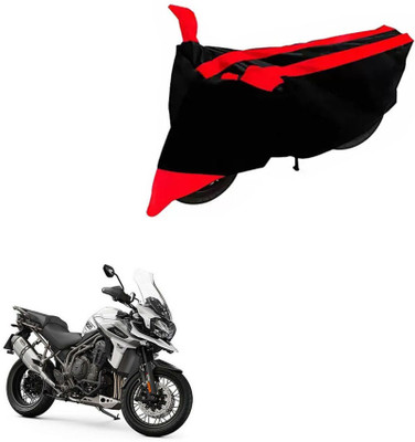 DeepShakshi AUTOMOTIVE Two Wheeler Cover for Triumph(Tiger 800 XCA, Black, Red)