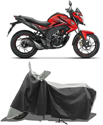 GROFATIK Two Wheeler Cover for Honda(CB Shine, Grey)