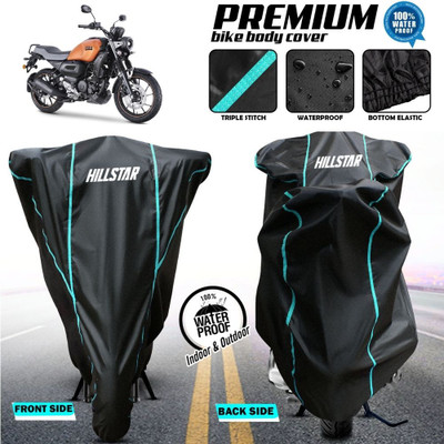 AutoGalaxy Waterproof Two Wheeler Cover for Yamaha(FZ-X, Black)