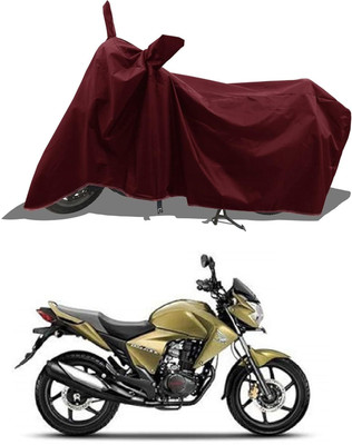 KEDIT Two Wheeler Cover for Honda(Unicorn Dazzler, Maroon)