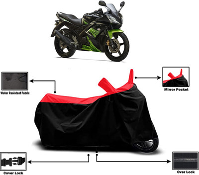 Amexride Two Wheeler Cover for Yamaha(YZF R15S, Red)