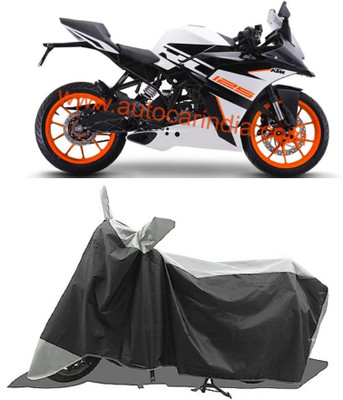 GROFATIK Two Wheeler Cover for KTM(RC 125 BS6, White)